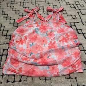 NWT SHEIN Pink and White Floral Top